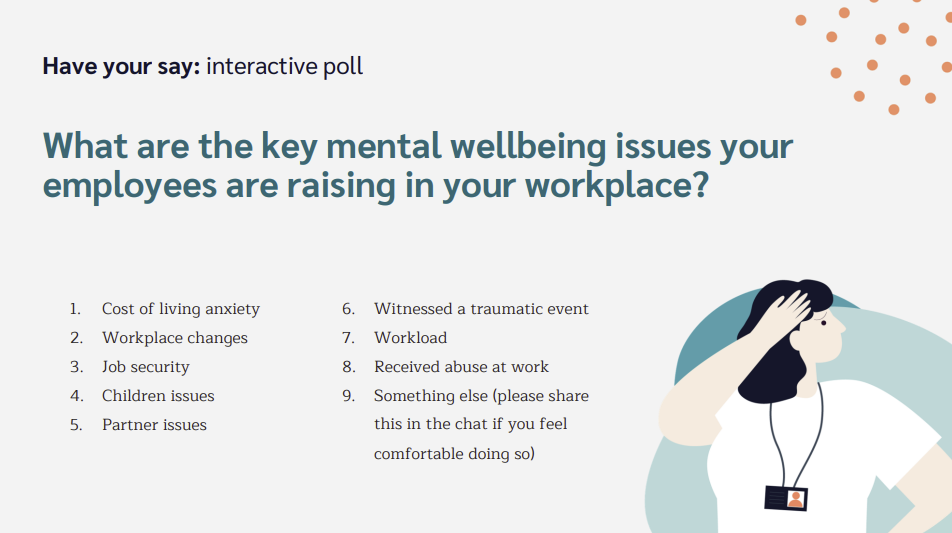 workplace wellbeing frontline worker mental health